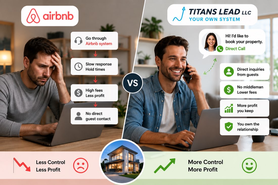 Your own direct-booking website bringing in guests outside Airbnb
