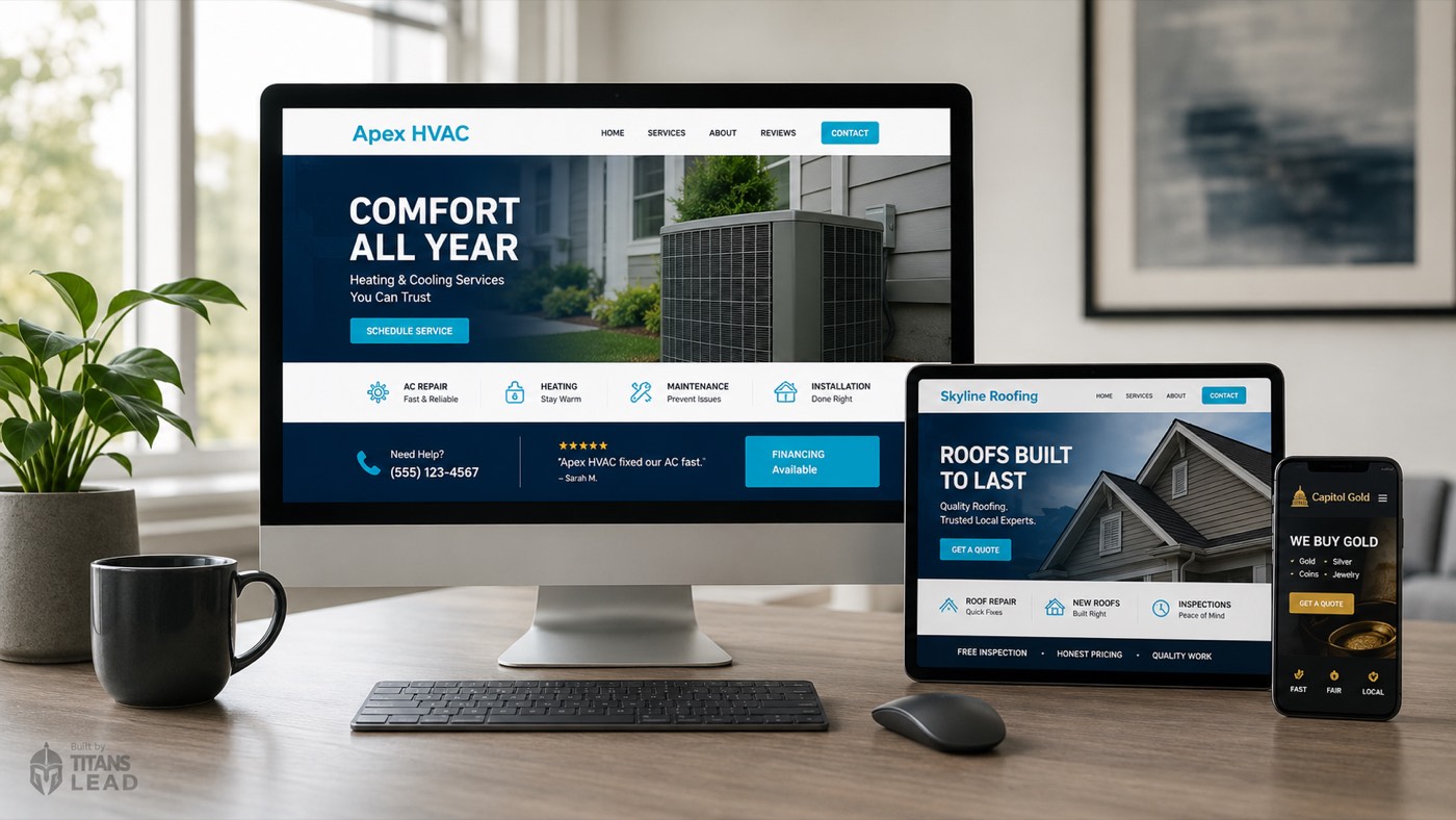 Custom websites built for service businesses across industries